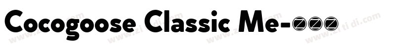 Cocogoose Classic Me字体转换